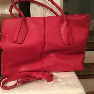 Tod’s satchel Napa leather raspberry pink